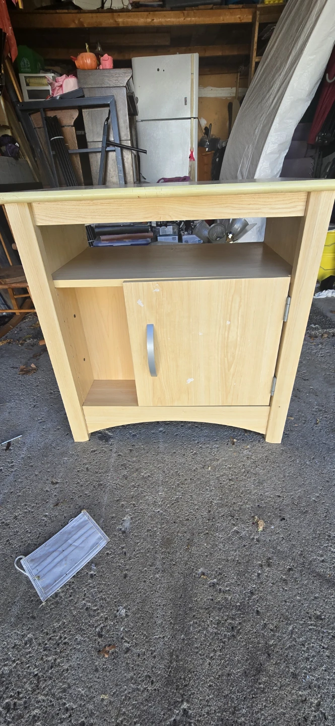 Small Wood-Look bedside table - photo 4