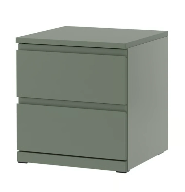 Ikea Storklinta 2-drawer dresser (grey-green, unopened)