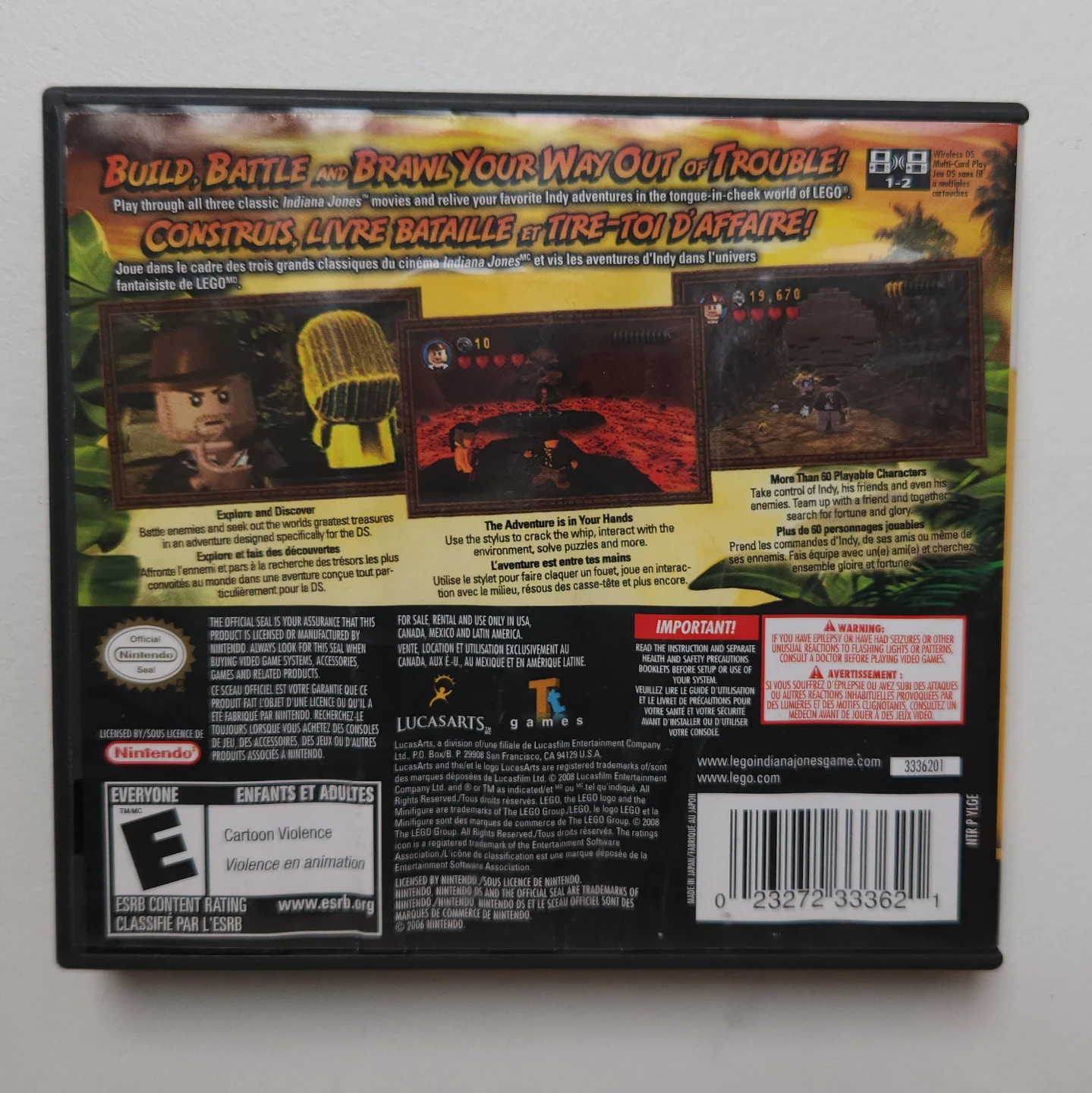 LEGO Indiana Jones The Original Adventures - Nintendo DS - photo 2