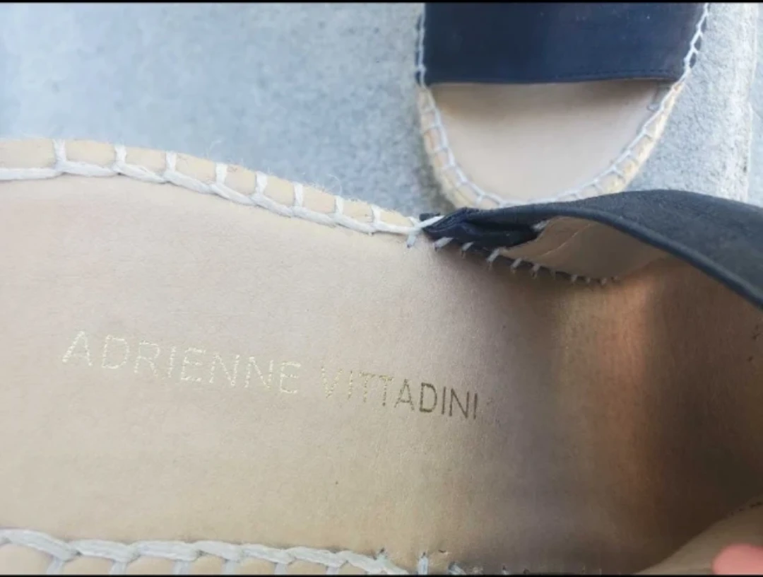 Adrienne Vittadini Black Espadrille Wedges 7.5 - photo 4