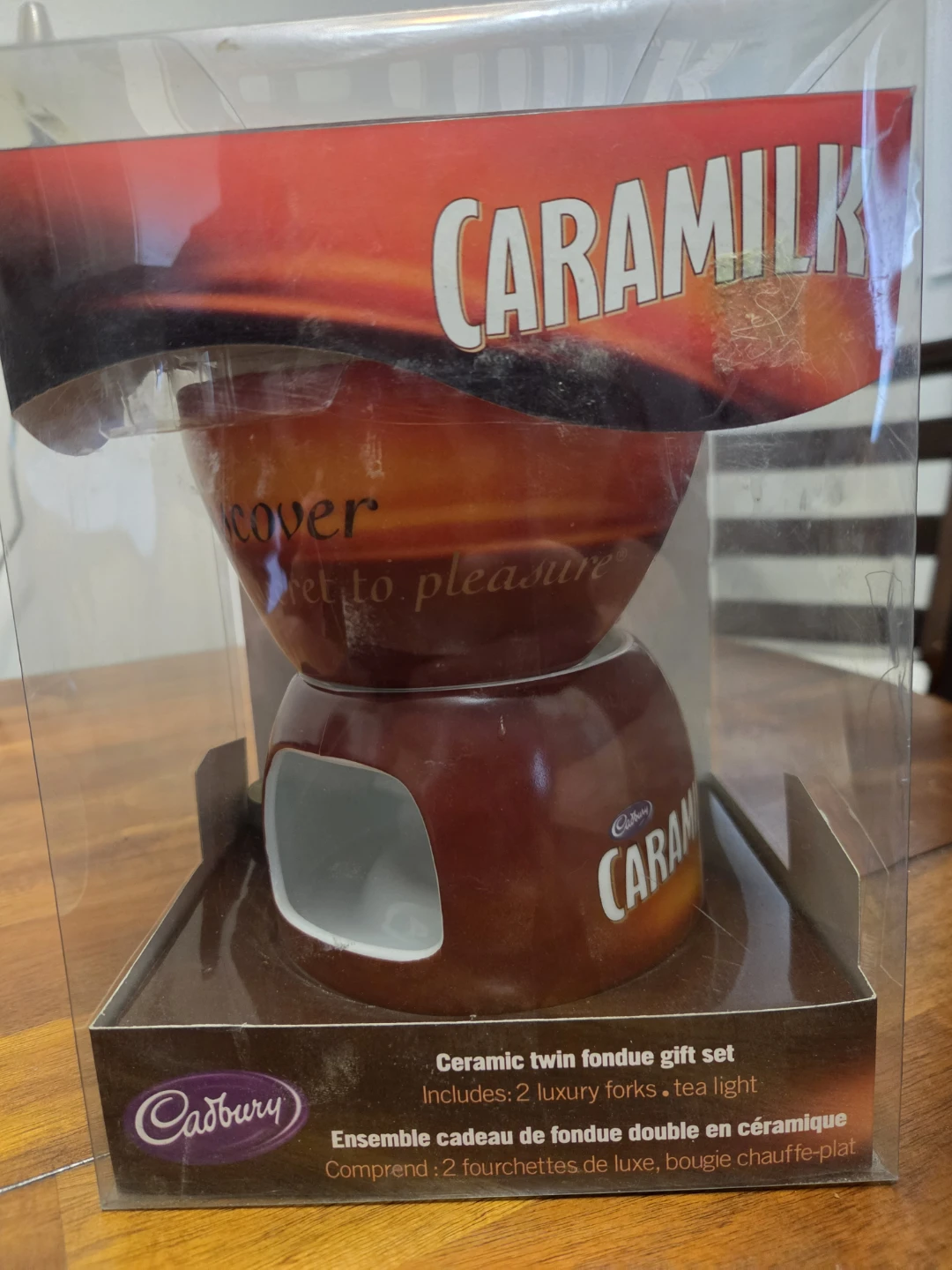 Cadbury Caramilk Ceramic Twin Fondue Gift Set