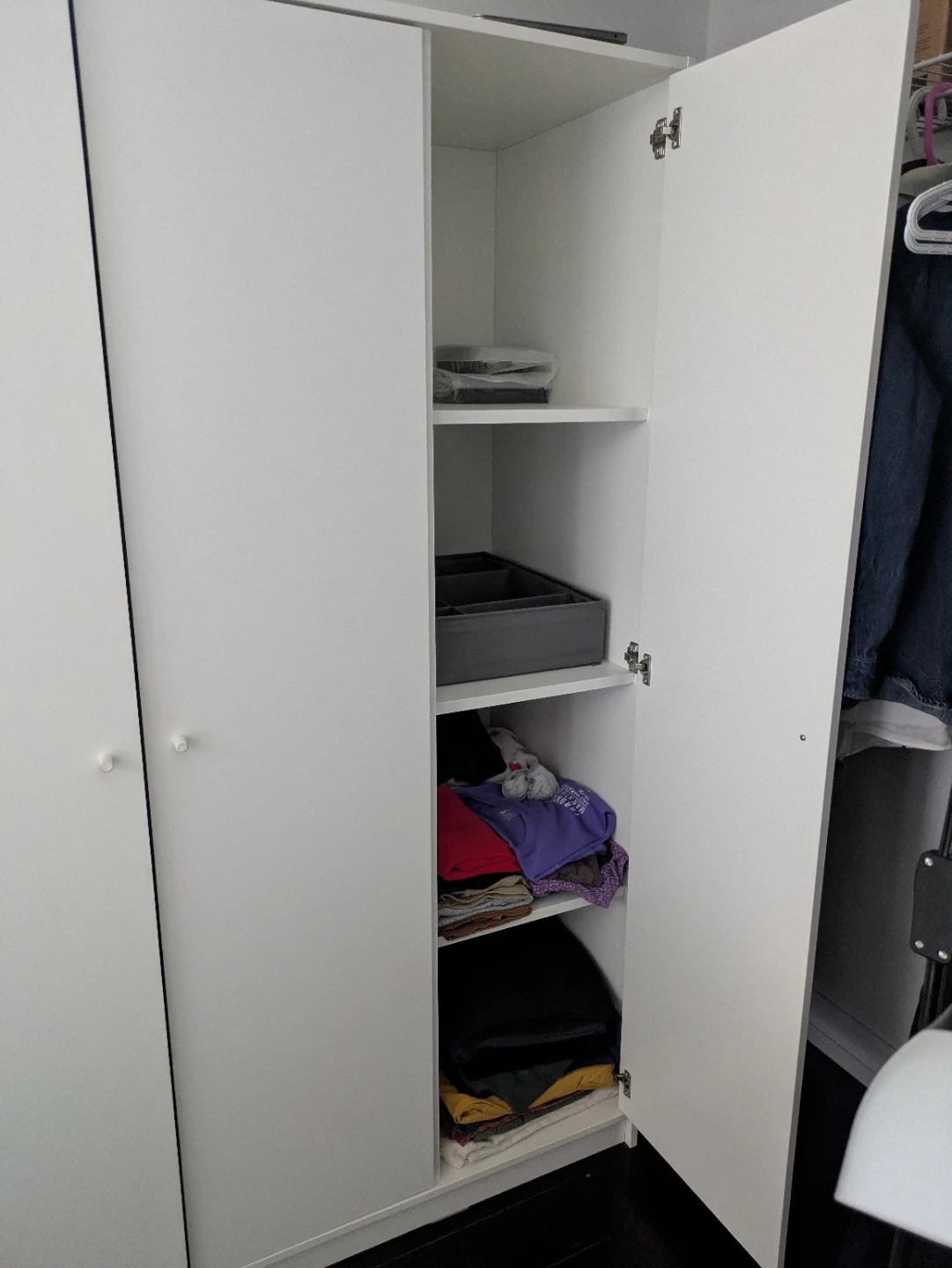 White Three-Door IKEA KLEPPSTAD Closet, white - photo 5