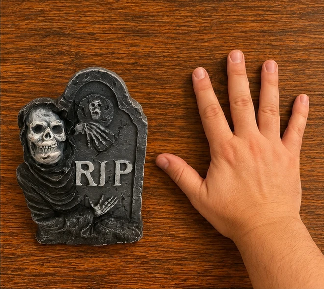 Halloween Decoration - Grim Reaper RIP Tombstone - photo 2
