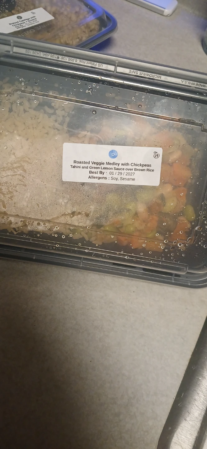 Roasted Veggie Medley with Chickpeas Meal