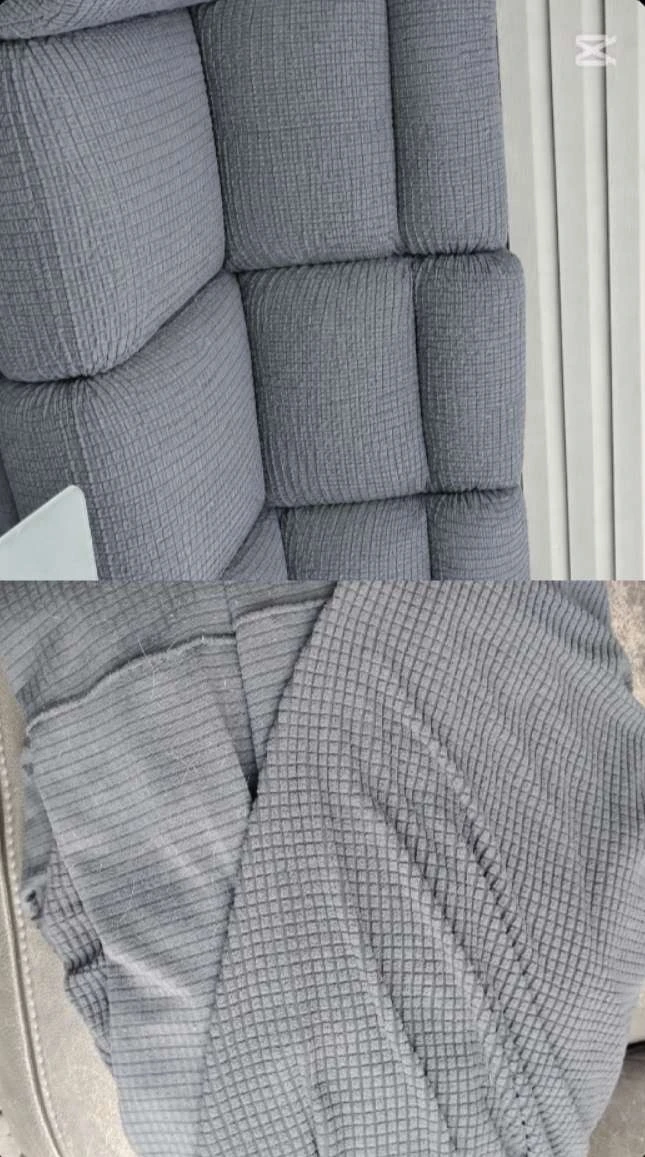 3-Seat Leather Reclining Sofa – Gray - photo 4