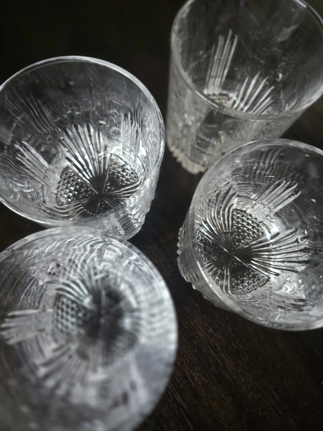 Set of 4 Cut Glass Tumblers - photo 5
