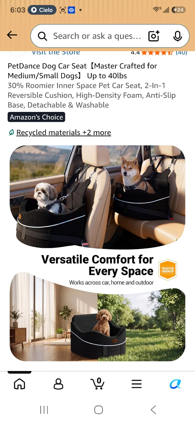 PetDance Dog Car Seat - photo 3