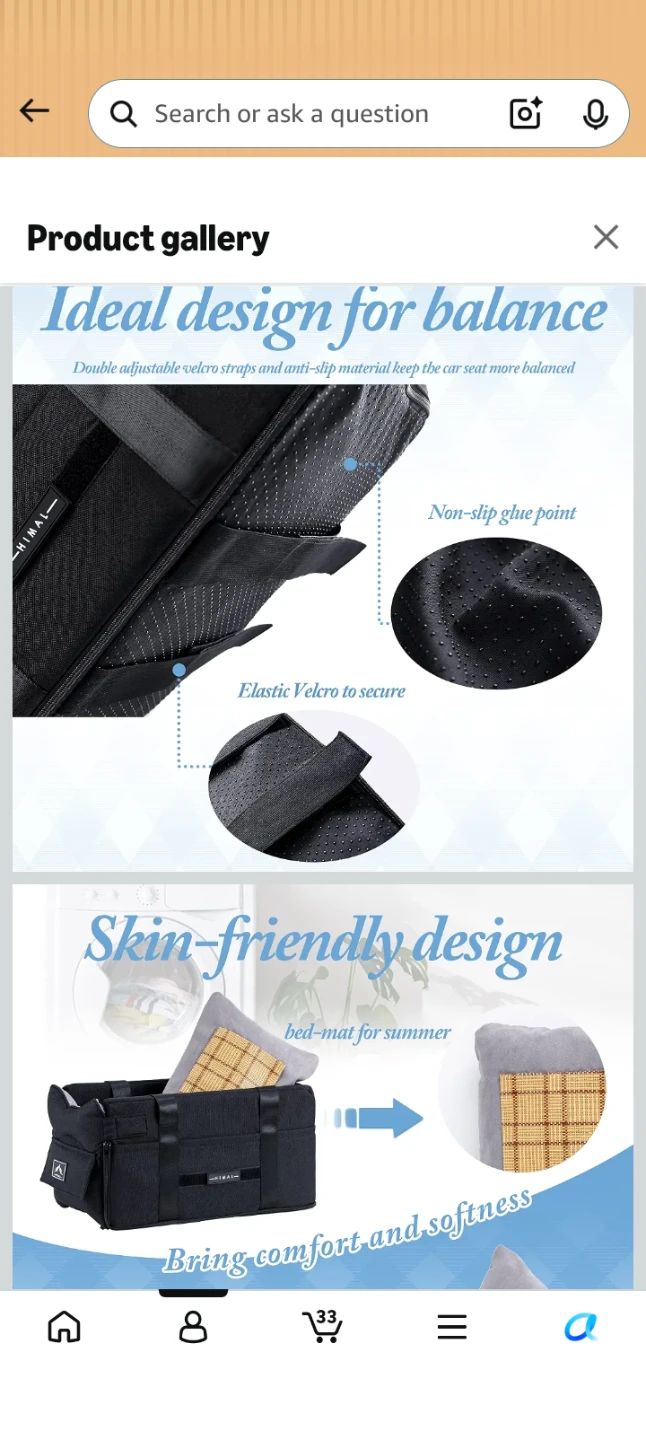 Himal Pet Car Seat Booster 🏈 - photo 3