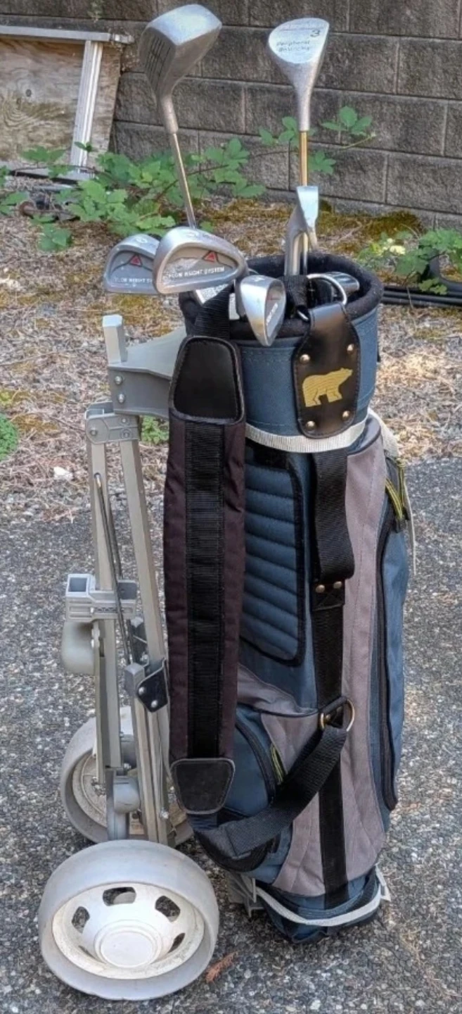 Golf Club Set + Bag & Pull Cart – Great Starter/Second Set - photo 3
