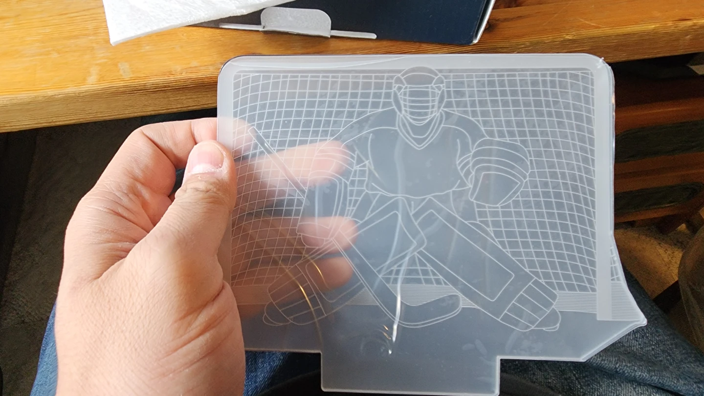3D Hockey Goalie Lamp