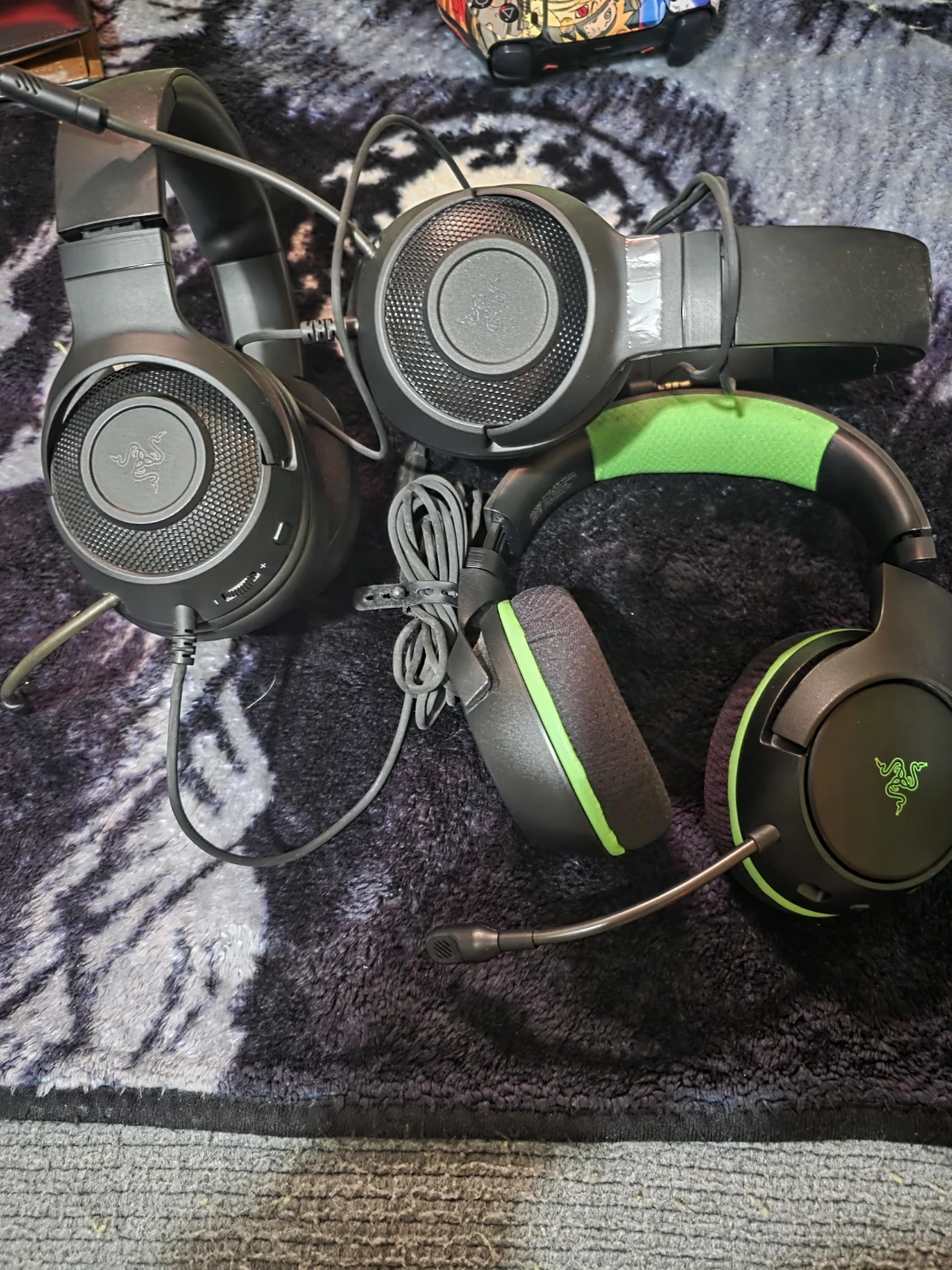Two Razer Gaming Headsets