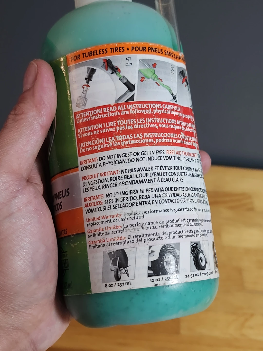 Slime Auto, Trailer & Light Utility Tire Sealant -(16oz.) 🏈 - photo 2