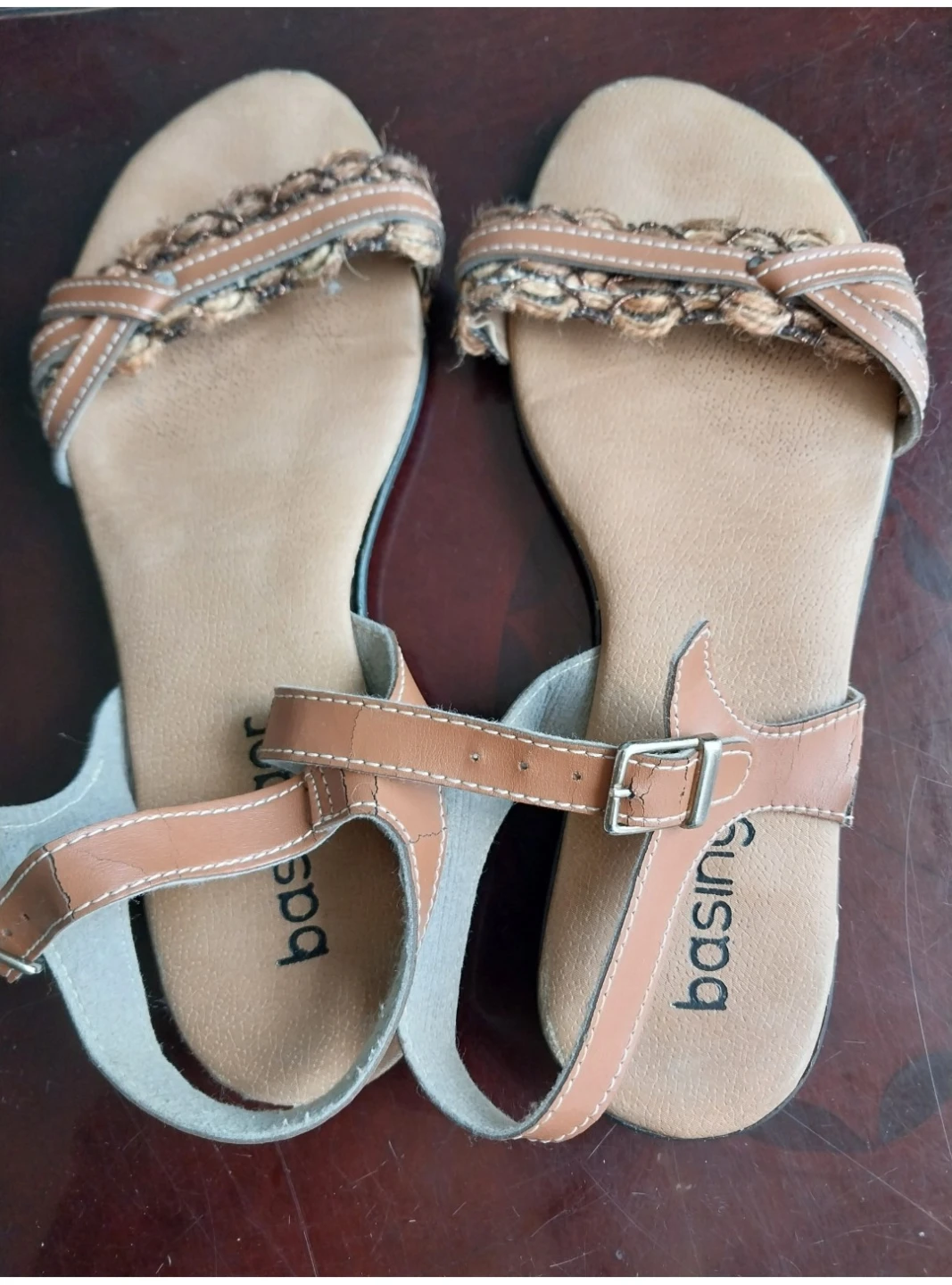Basinger Tan Sandals Size 37.