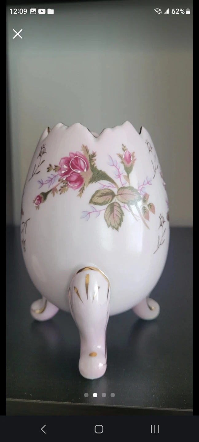 Napcoware Floral Egg-Shaped Footed Vase - photo 2