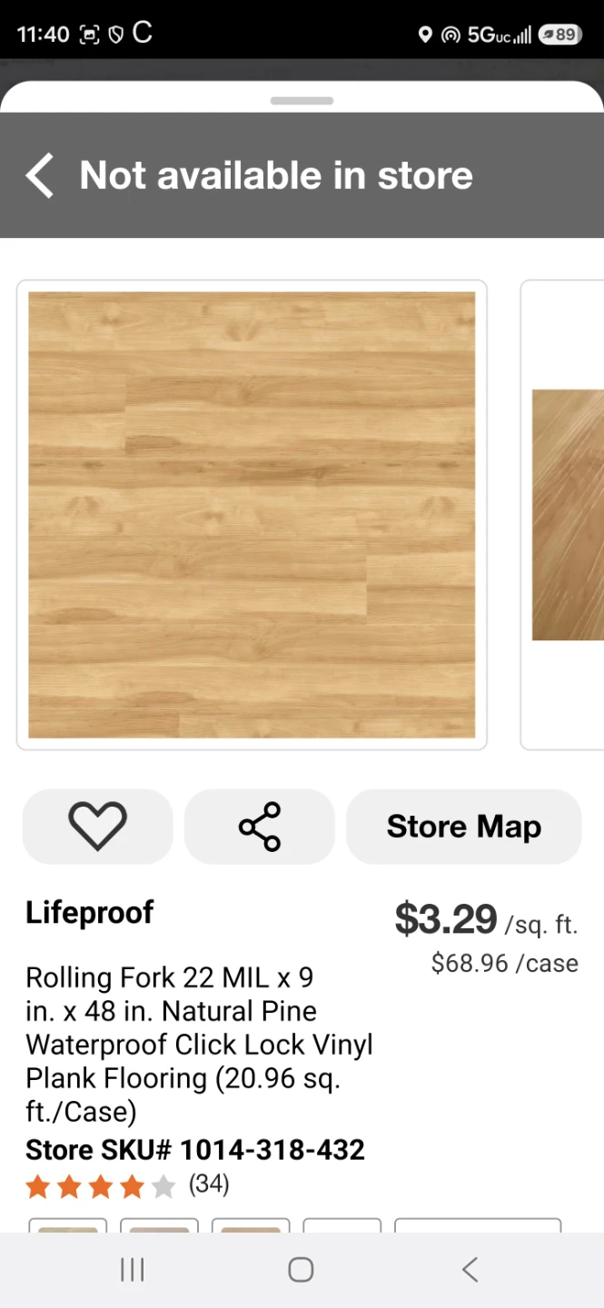 Lifeproof Rolling Fork Natural Pine Vinyl Plank Flooring