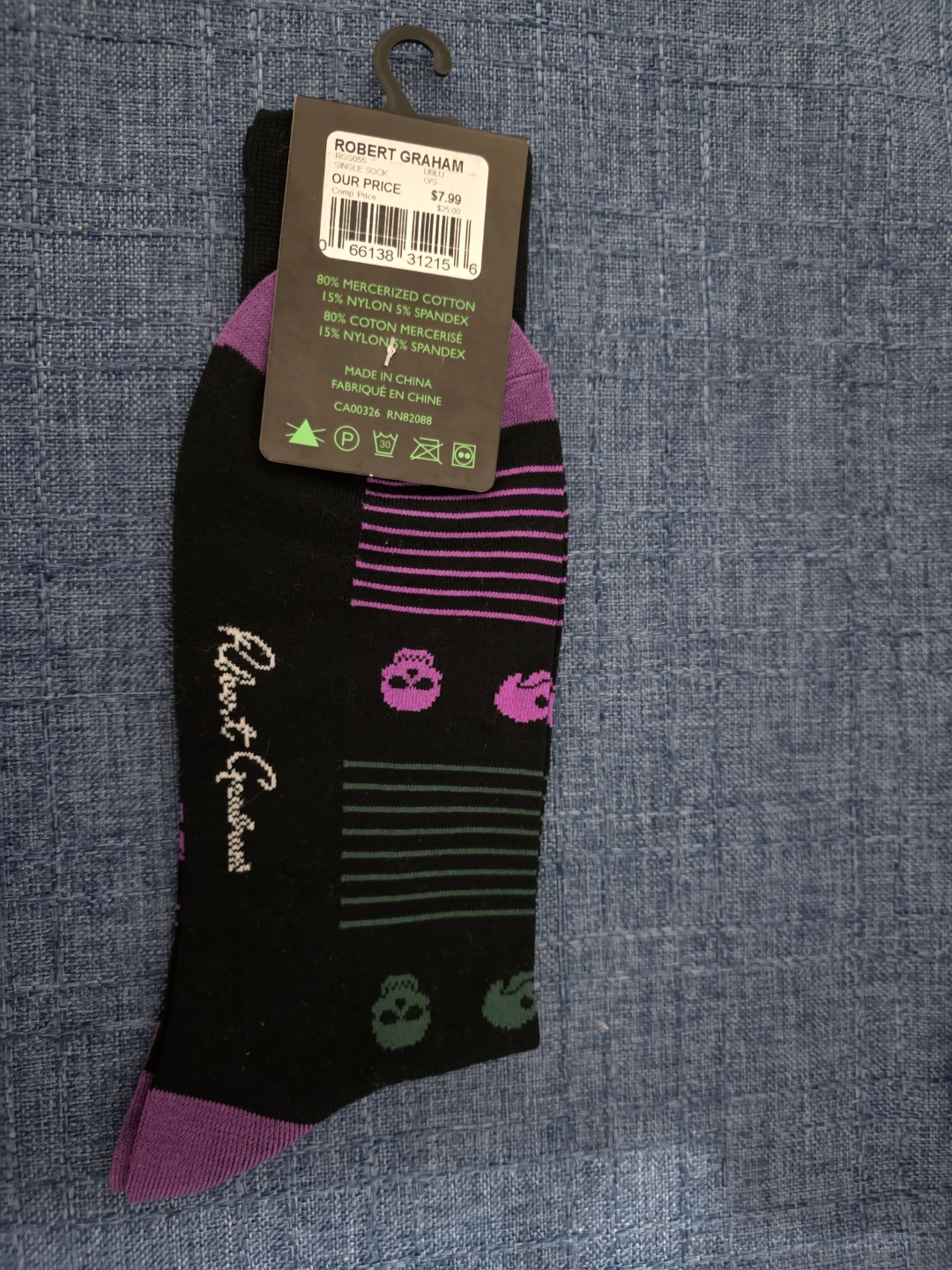 Robert Graham Skull Pattern Sock - photo 2