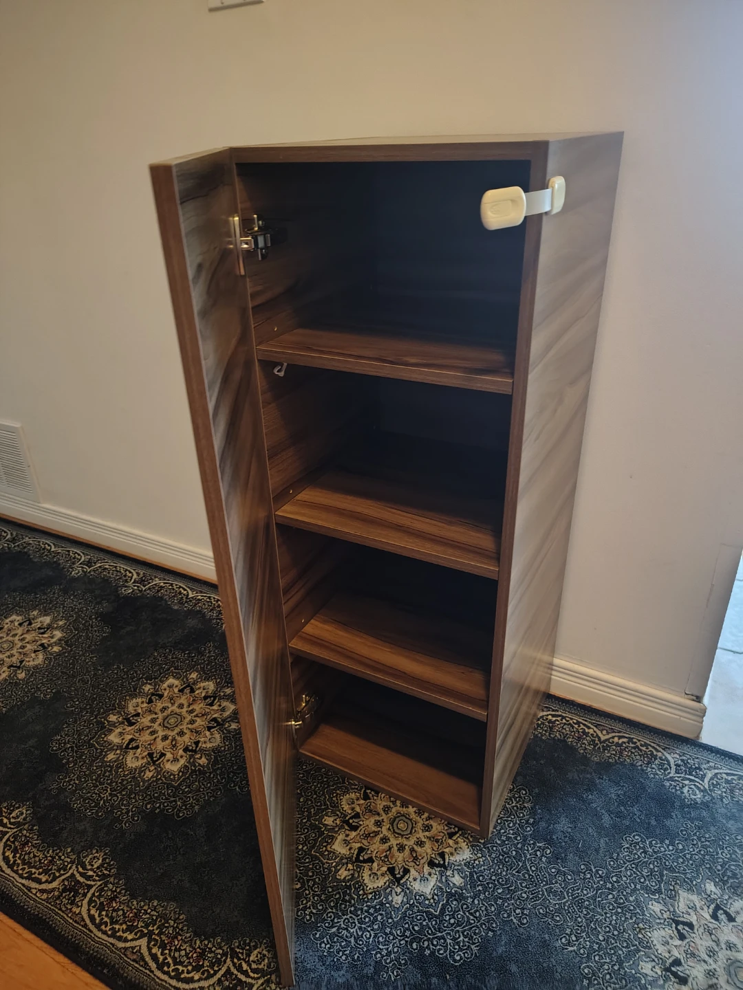 Wood Grain Narrow Storage Cabinet - photo 2