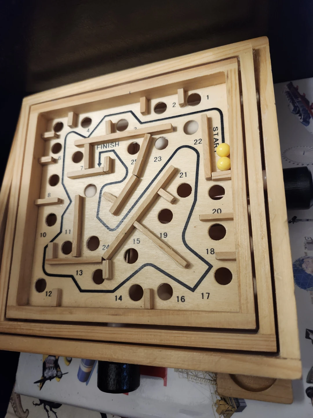Wooden Labyrinth Tilt Maze Game - photo 4
