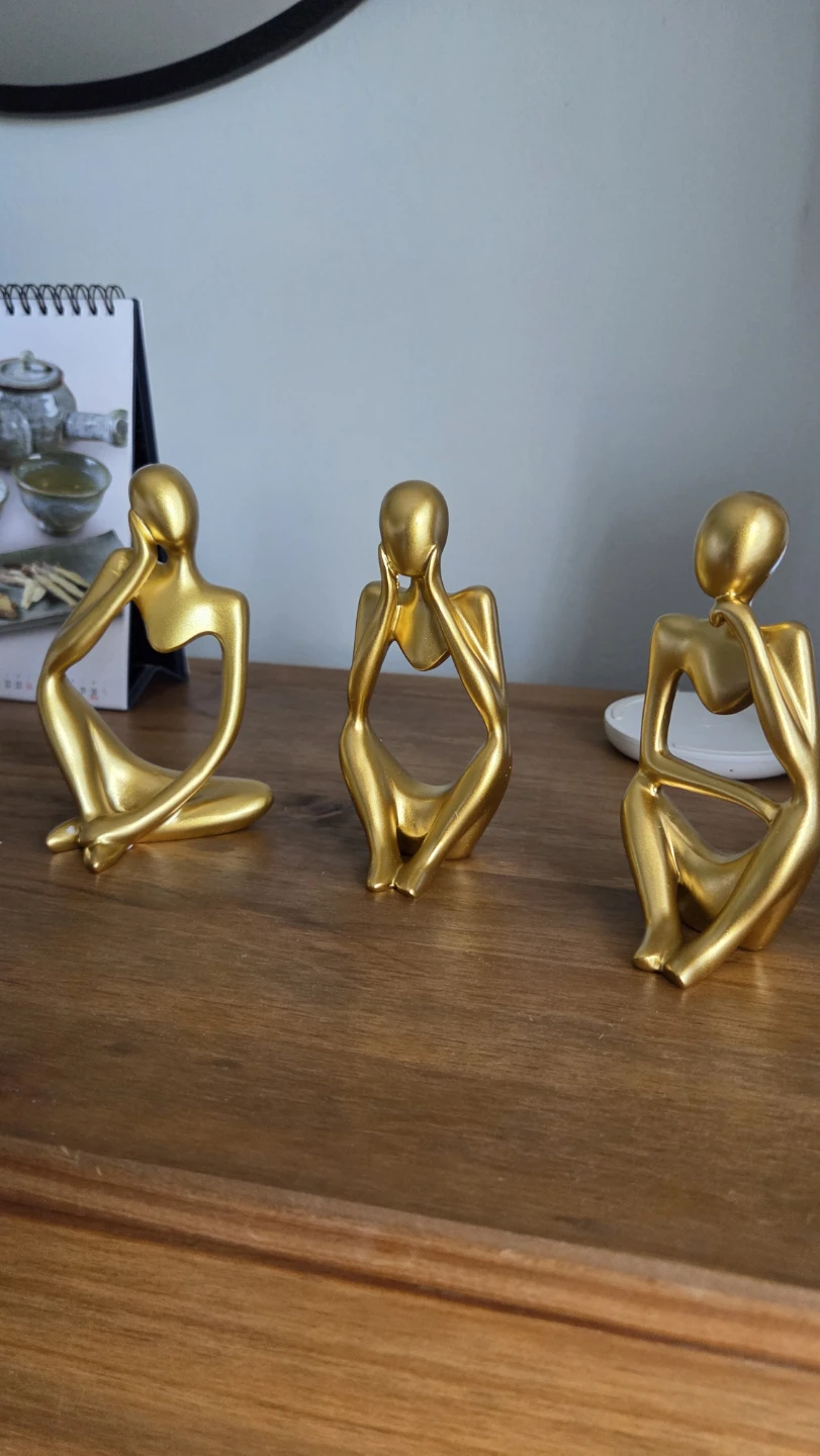 Thinkers ‐ 3 Abstract Figurines Sculptures *new - photo 2