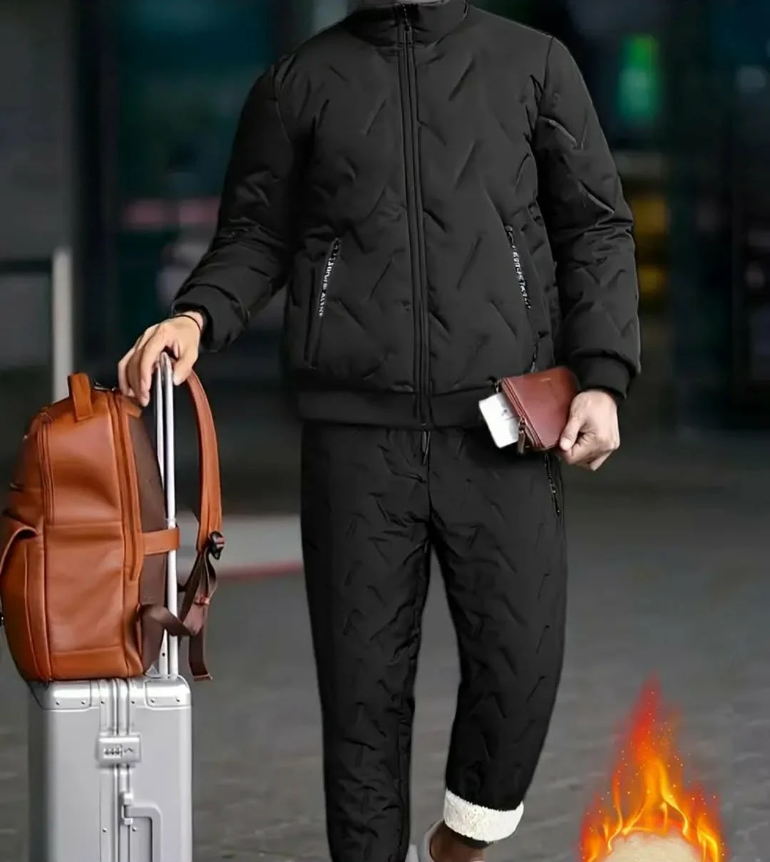 Quilted Winter Tracksuit Set 2pc - photo 3