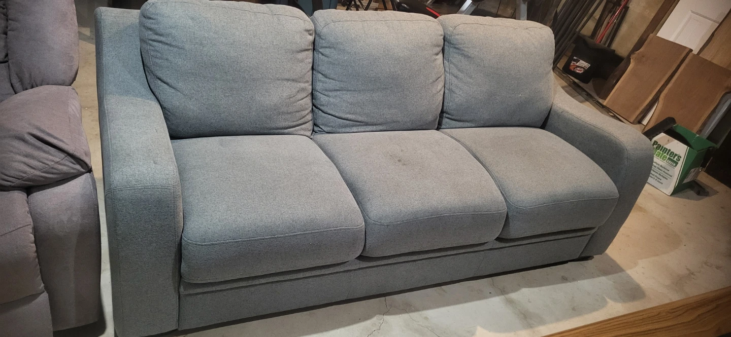 Grey Three-Seater Sofa