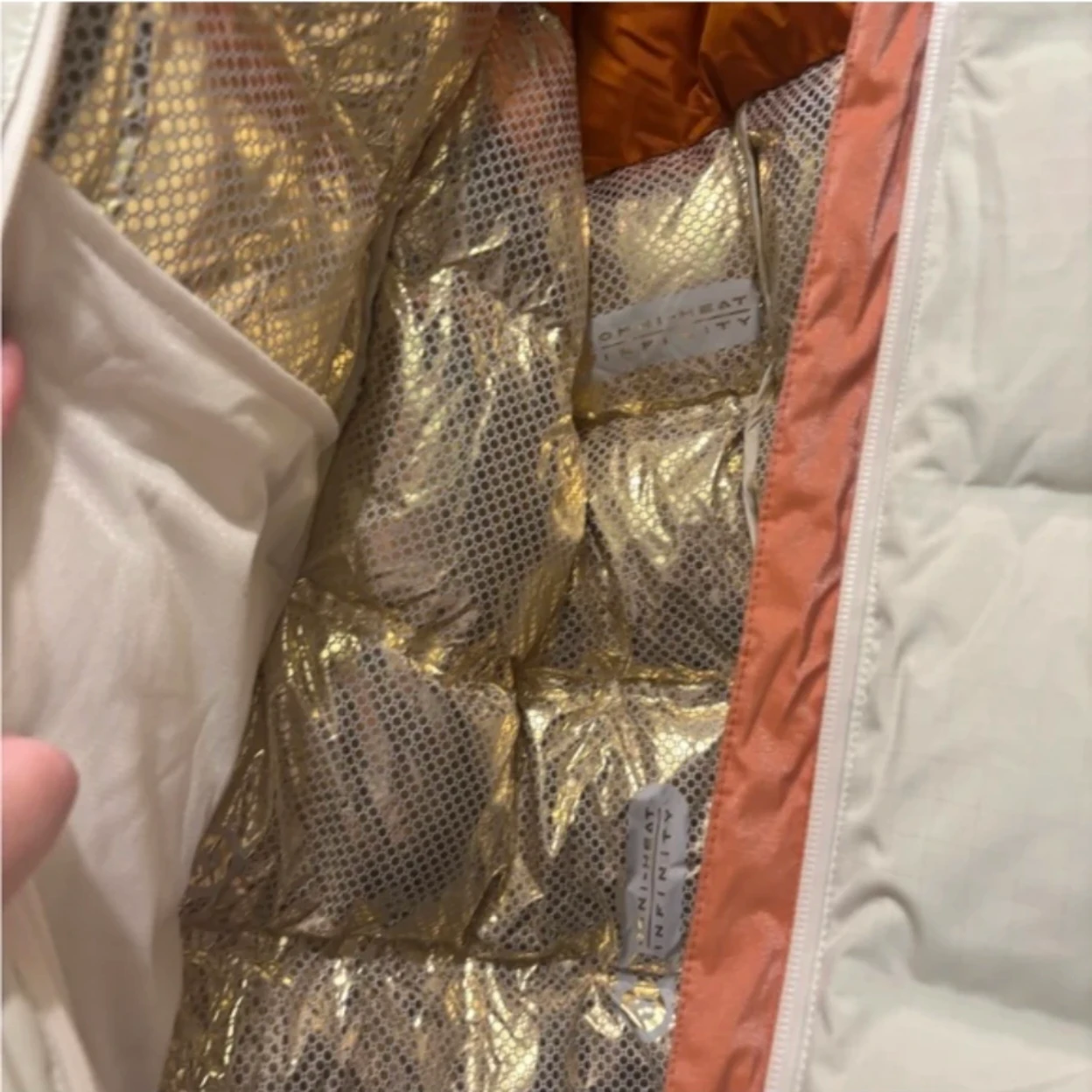 Columbia Women's Orange and White Omni-Tech Puffer Jacket