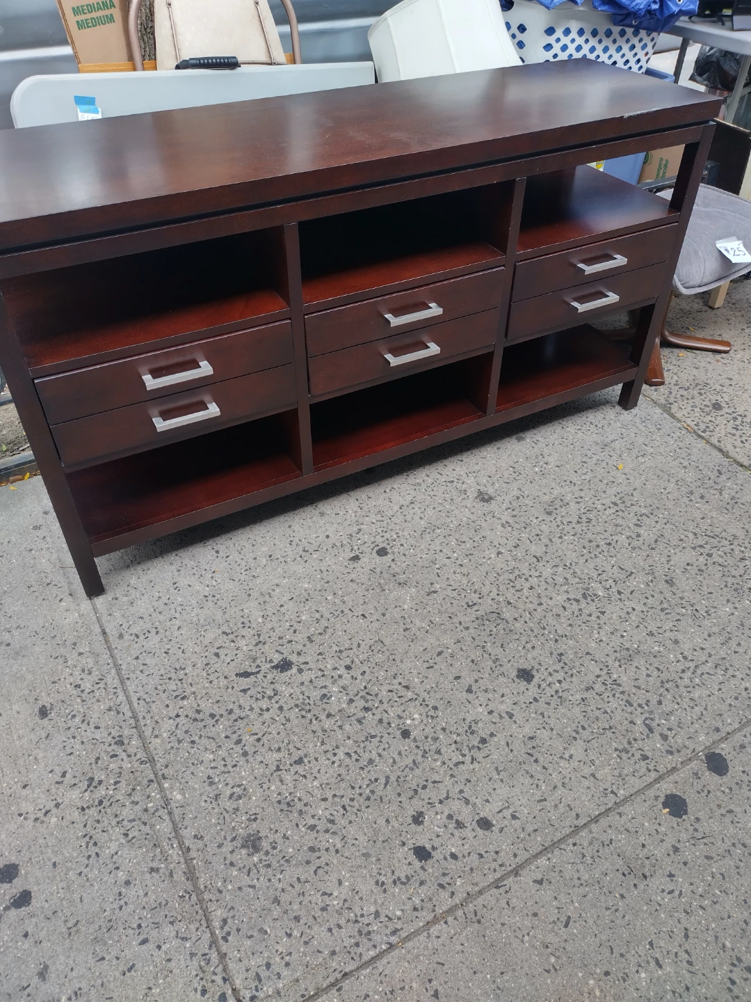 3 draws consol table