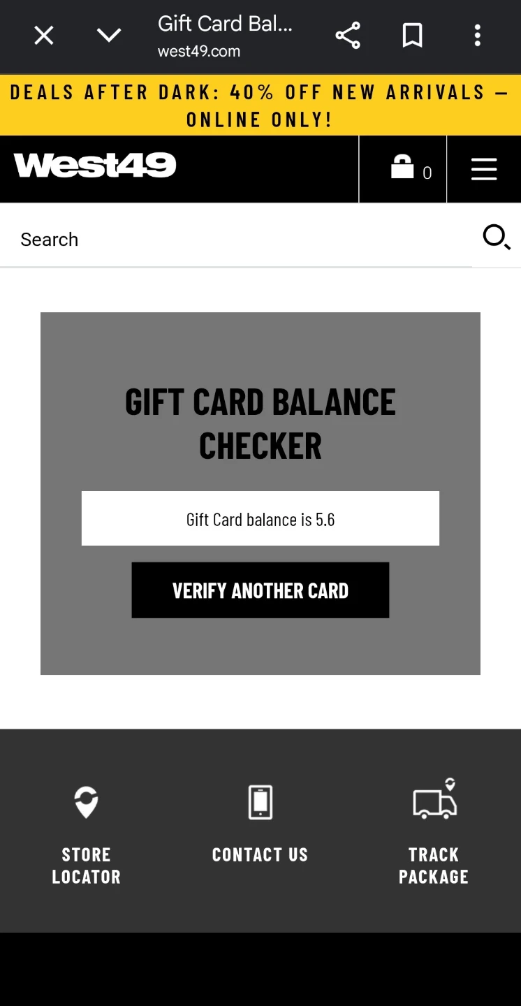 West 49 Gift Card - photo 2