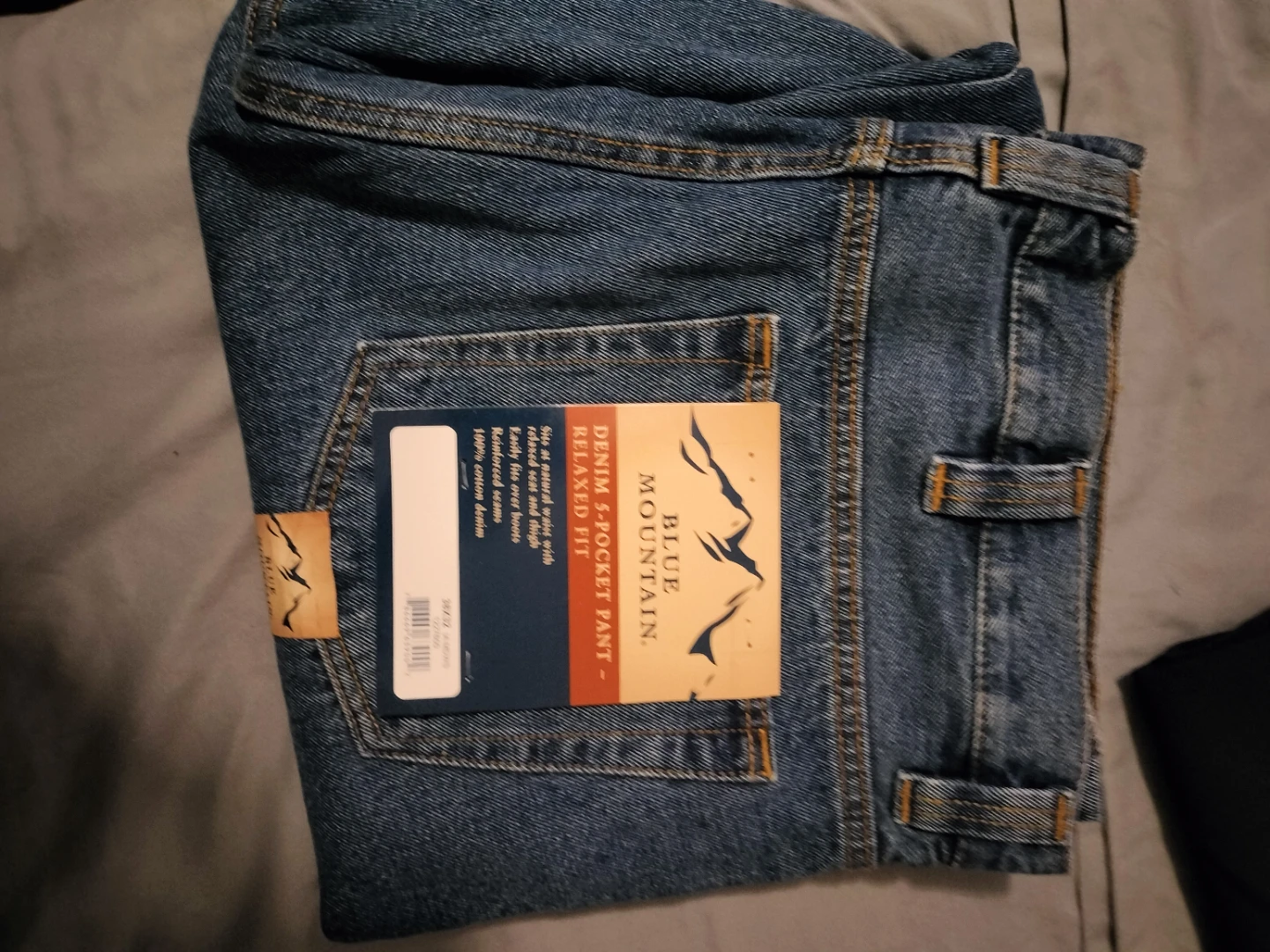 Blue Mountain Relaxed Fit Denim Jeans 36x32