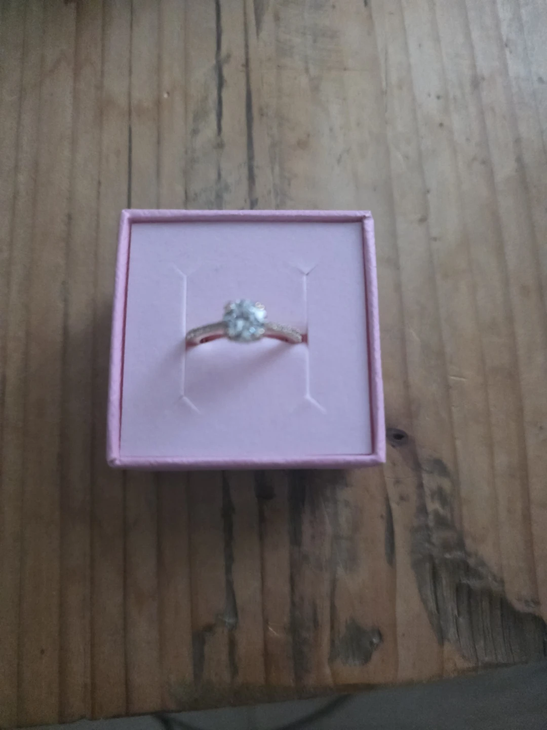 Rose gold ring 5.5 size