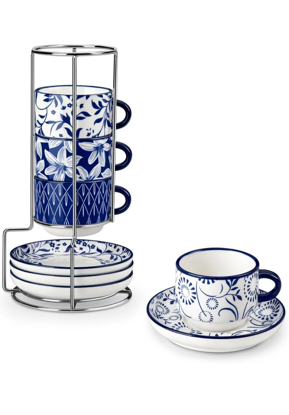 Ceramic Espresso Cup and Saucer Set