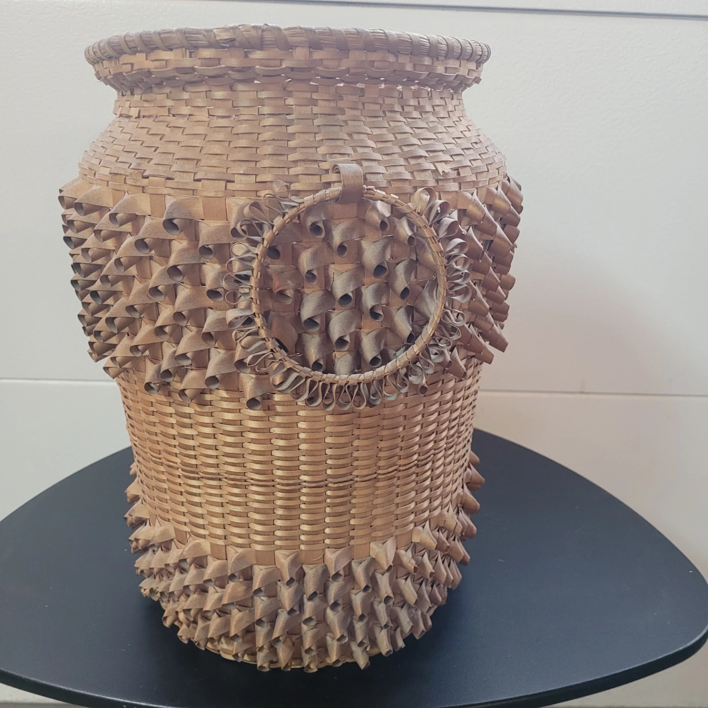 Woven Wood Decorative Basket - photo 2