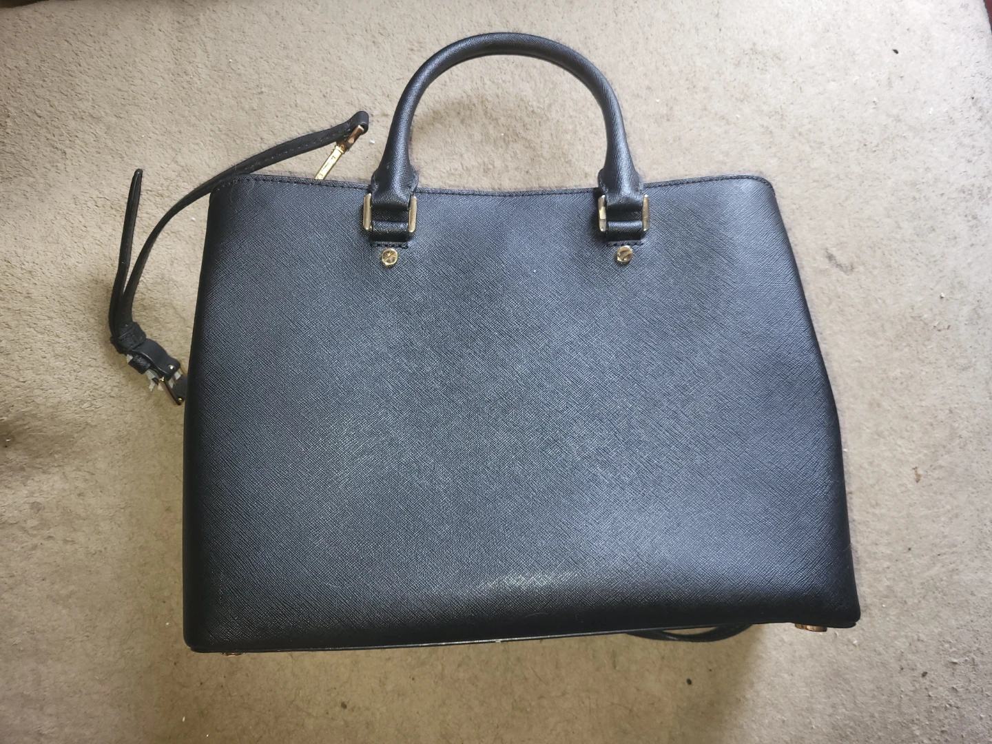 🖤Michael Kors Savannah Saffiano Leather Bag – Black - photo 2