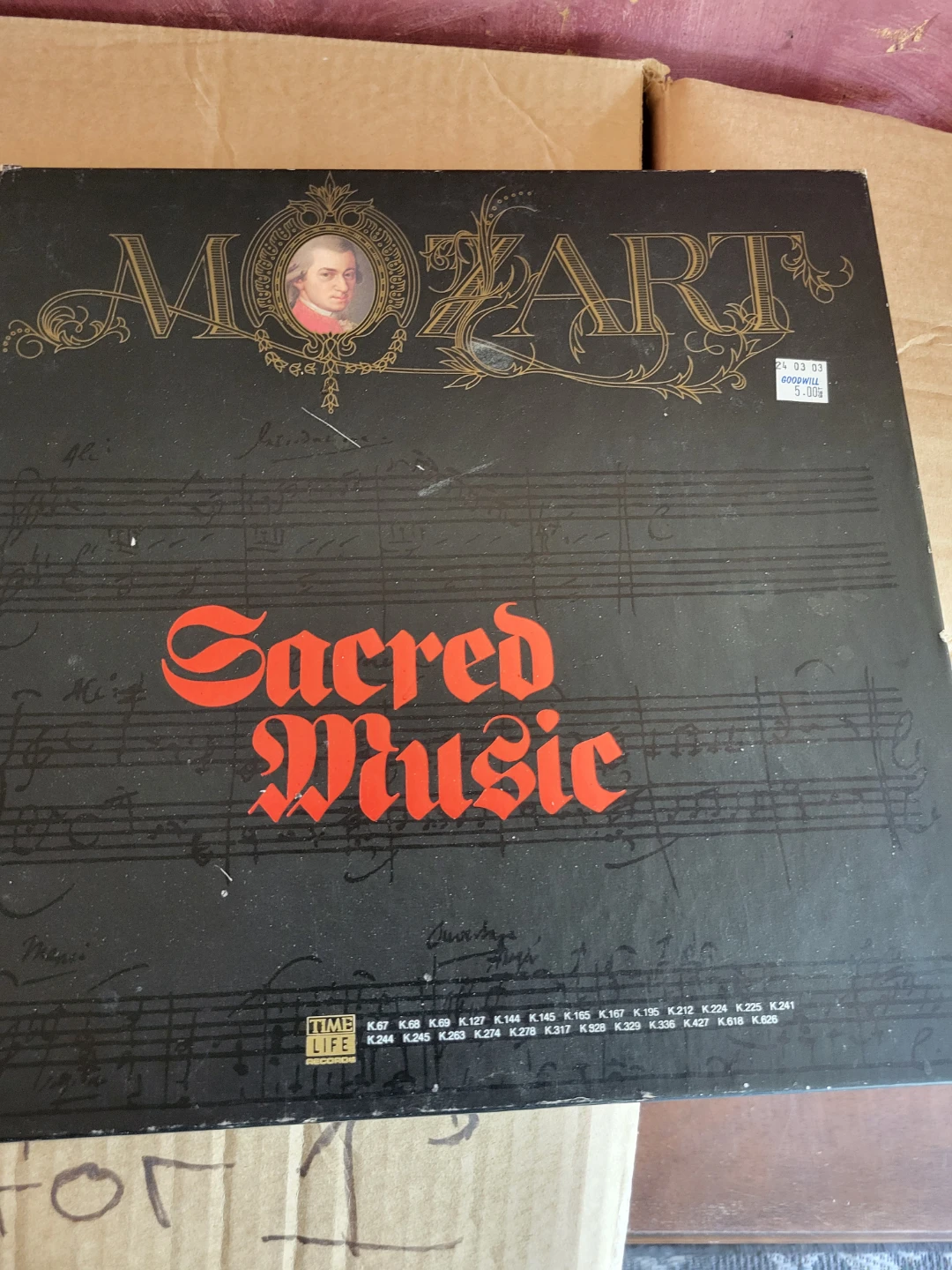 Mozart Sacred Music Vinyl Record
