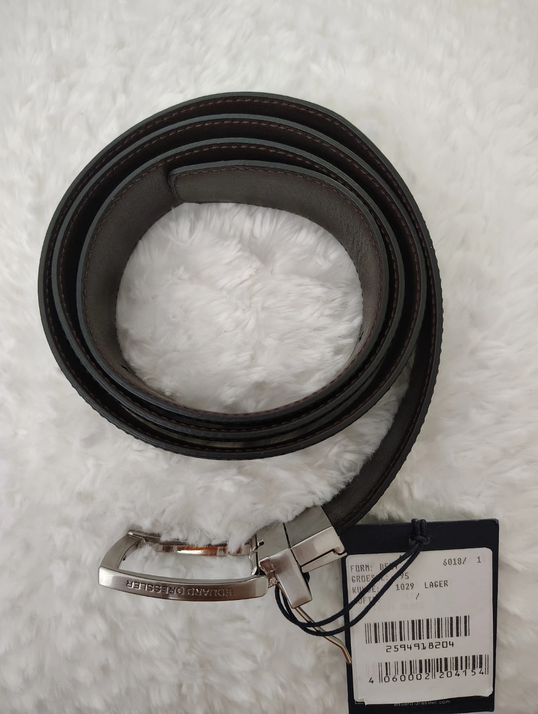 Eduard Dressler Reversible Leather Belt – Size 95 cm - photo 5