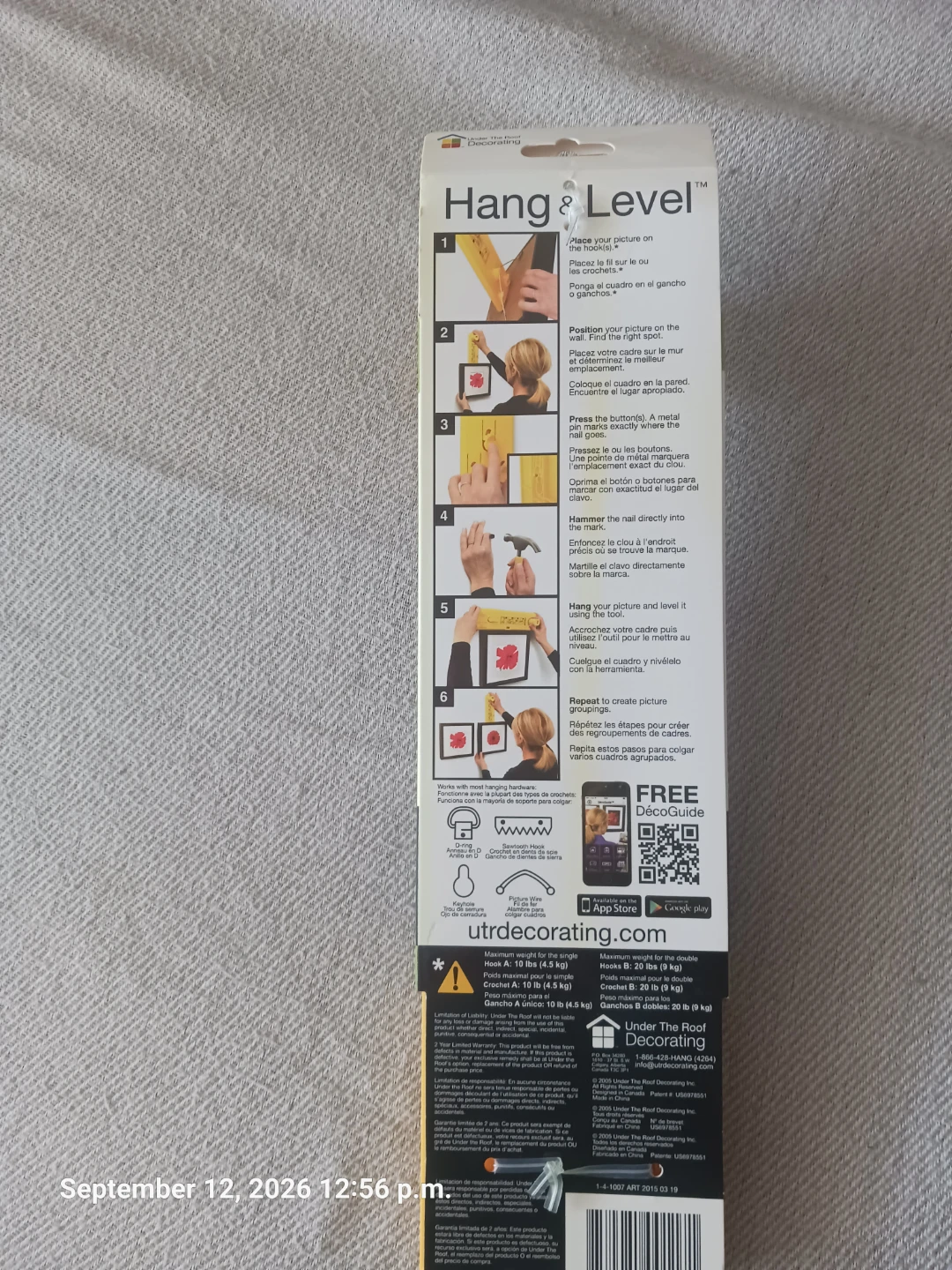 Under The Roof Decorating Hang & Level Tool - photo 3