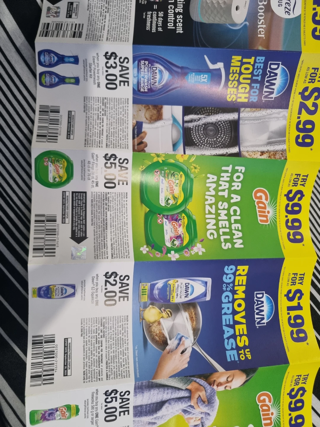 P&G Manufacturer Coupons Set