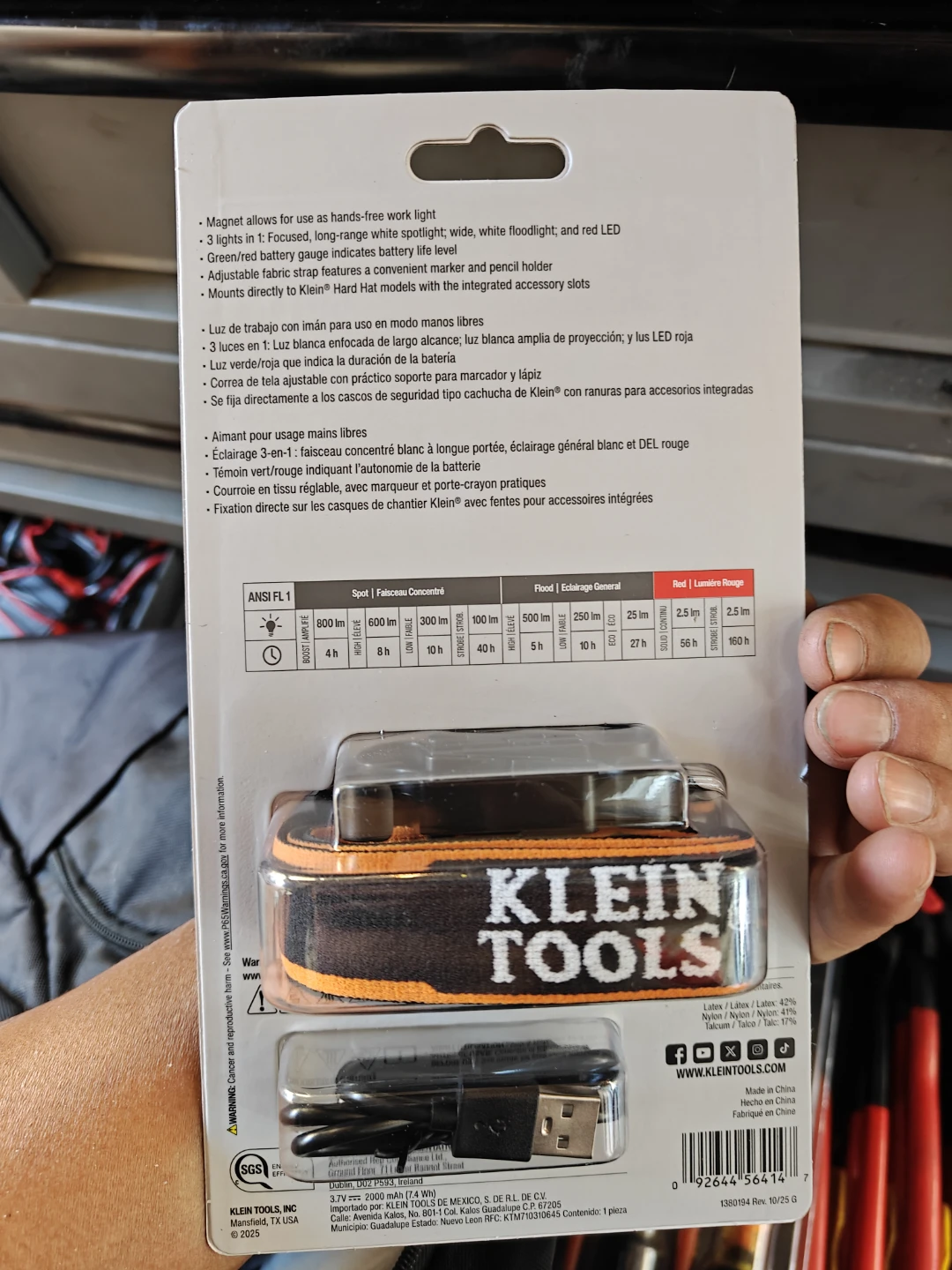 Klein Tools Rechargeable 2-Color LED Headlamp 56414 - photo 2