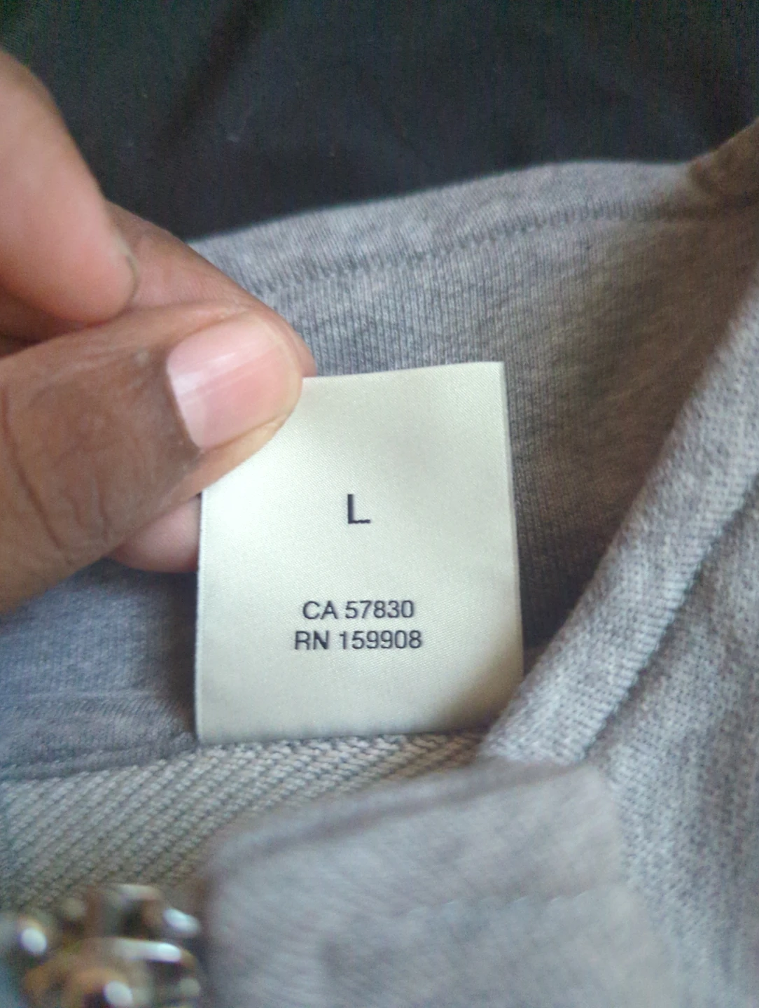 Ovo zipup turtle neck brand new no tag grey large - photo 5