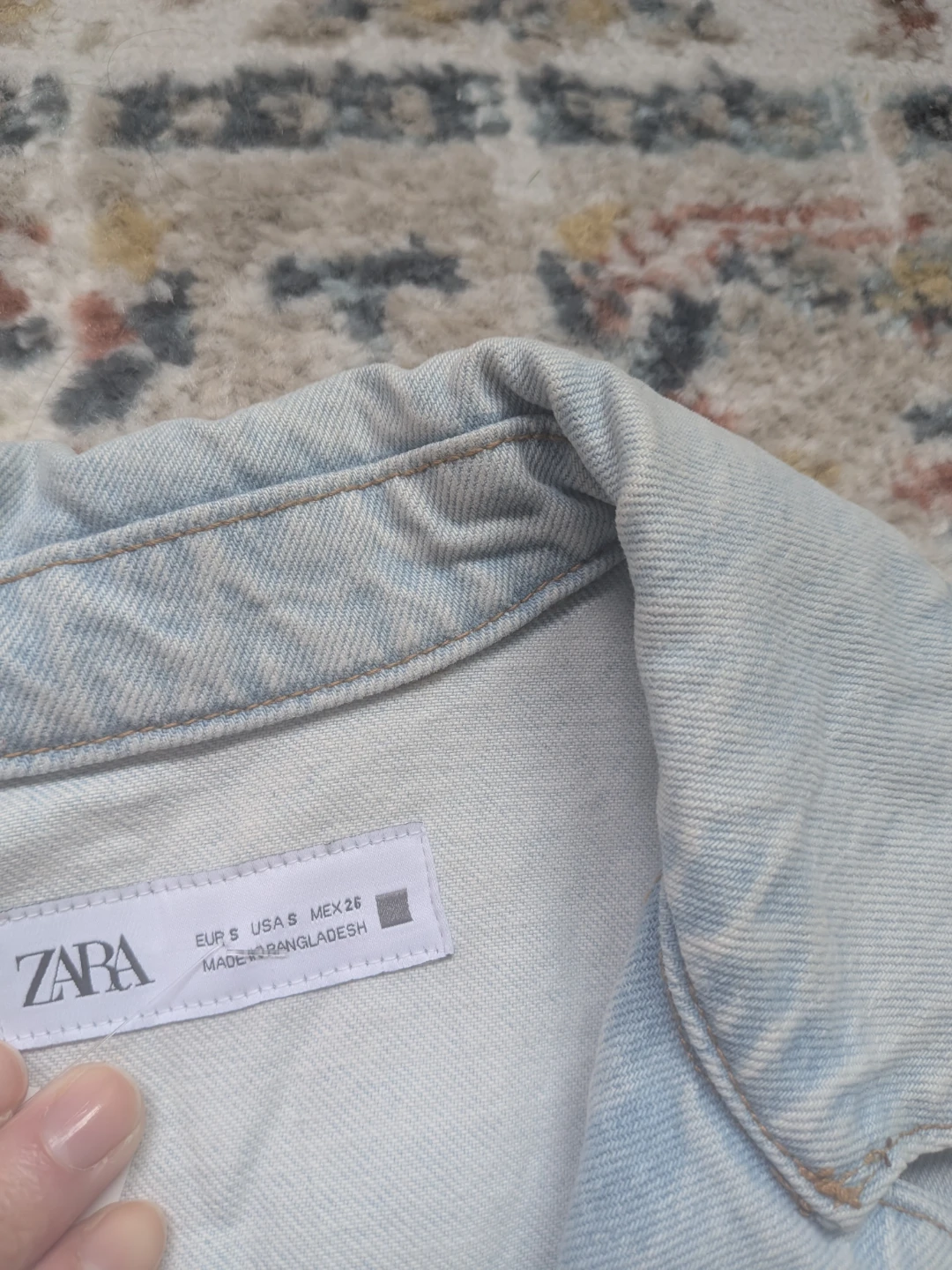 Zara Light Wash Denim Jumpsuit - photo 2