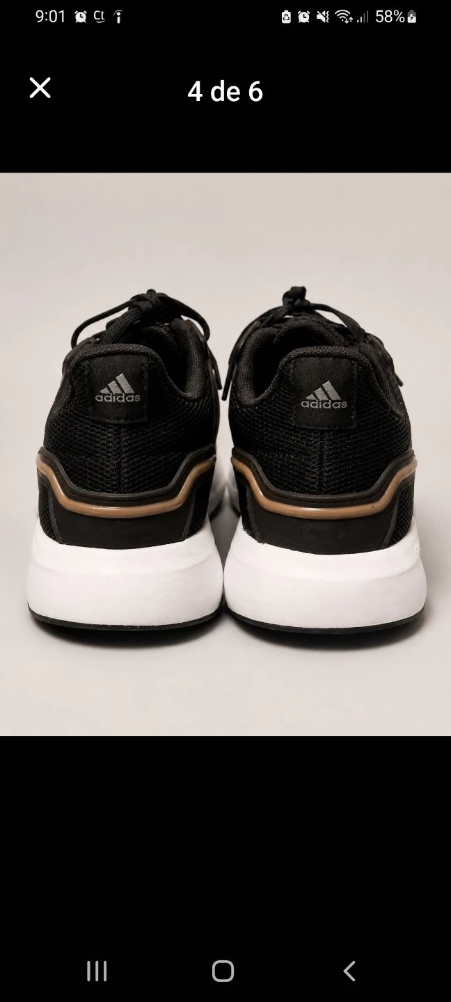 Adidas Cloudfoam Comfort Sneakers Black Size 7 - photo 4