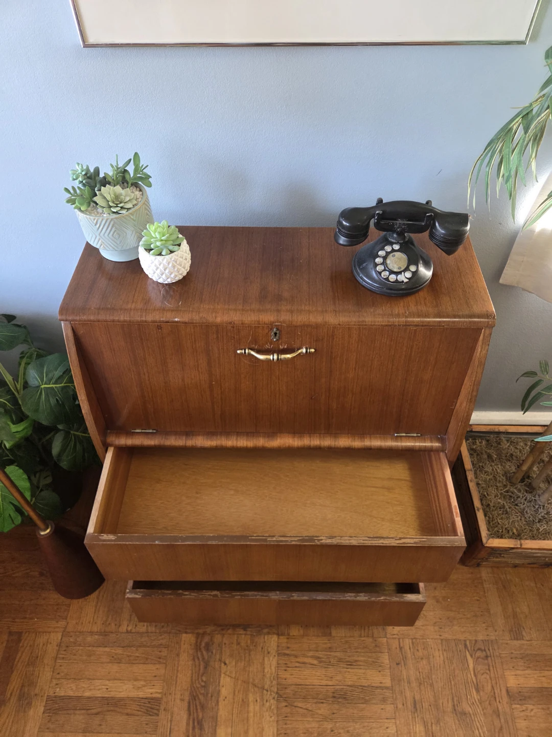 MCM  Three Drawer Drop-Down Front Secretary Desk - photo 5