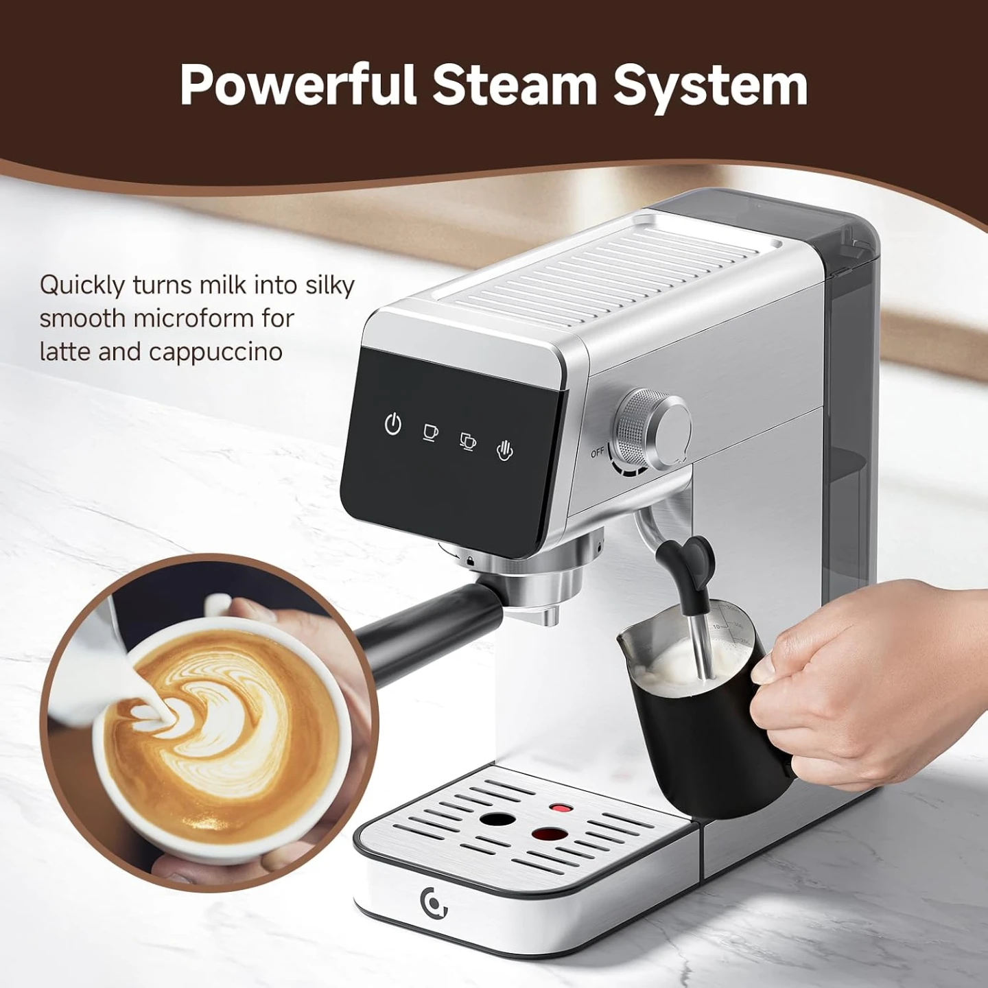20 Bar Espresso Coffee Machine - photo 4