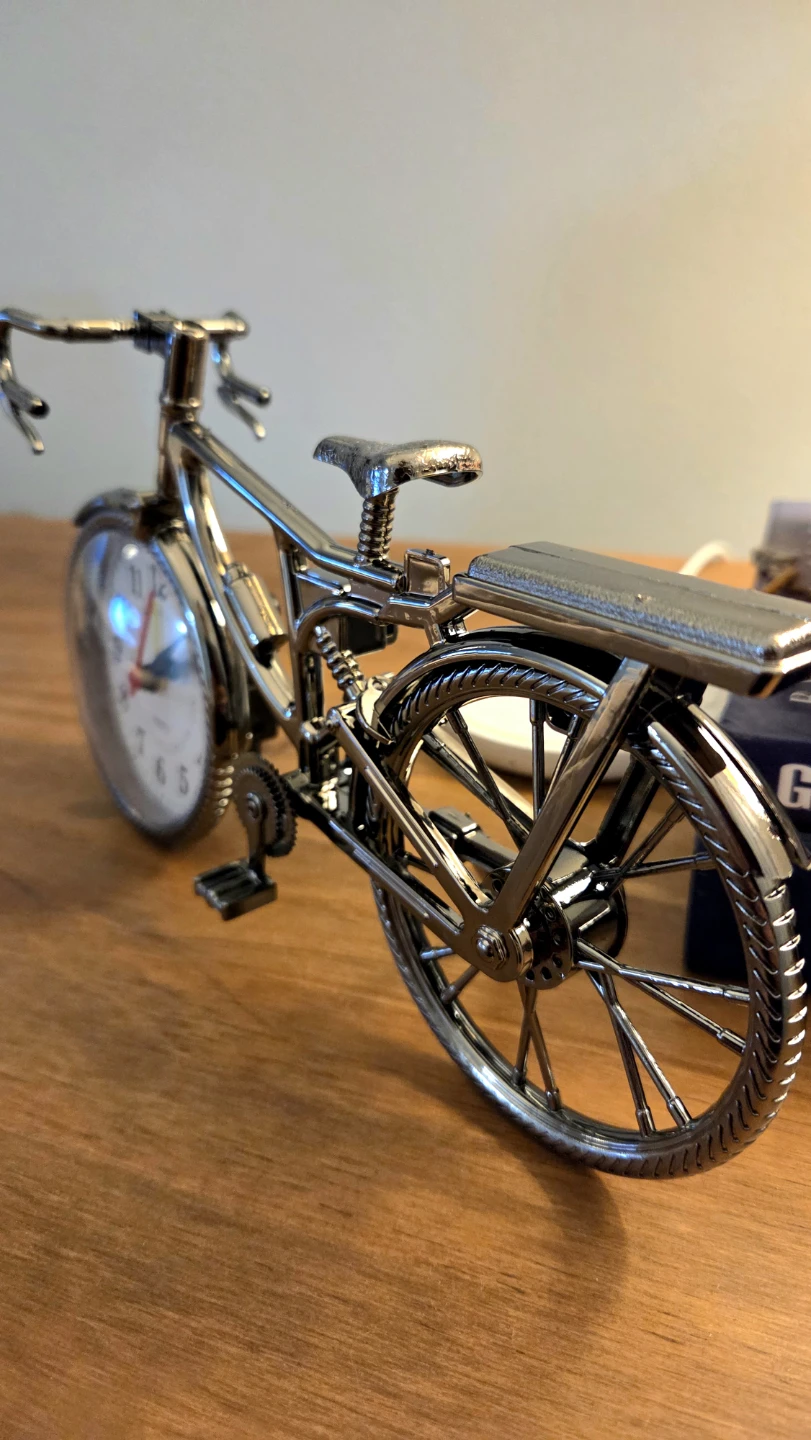 Vintage Bicycle Alarm Clock Display *new - photo 3