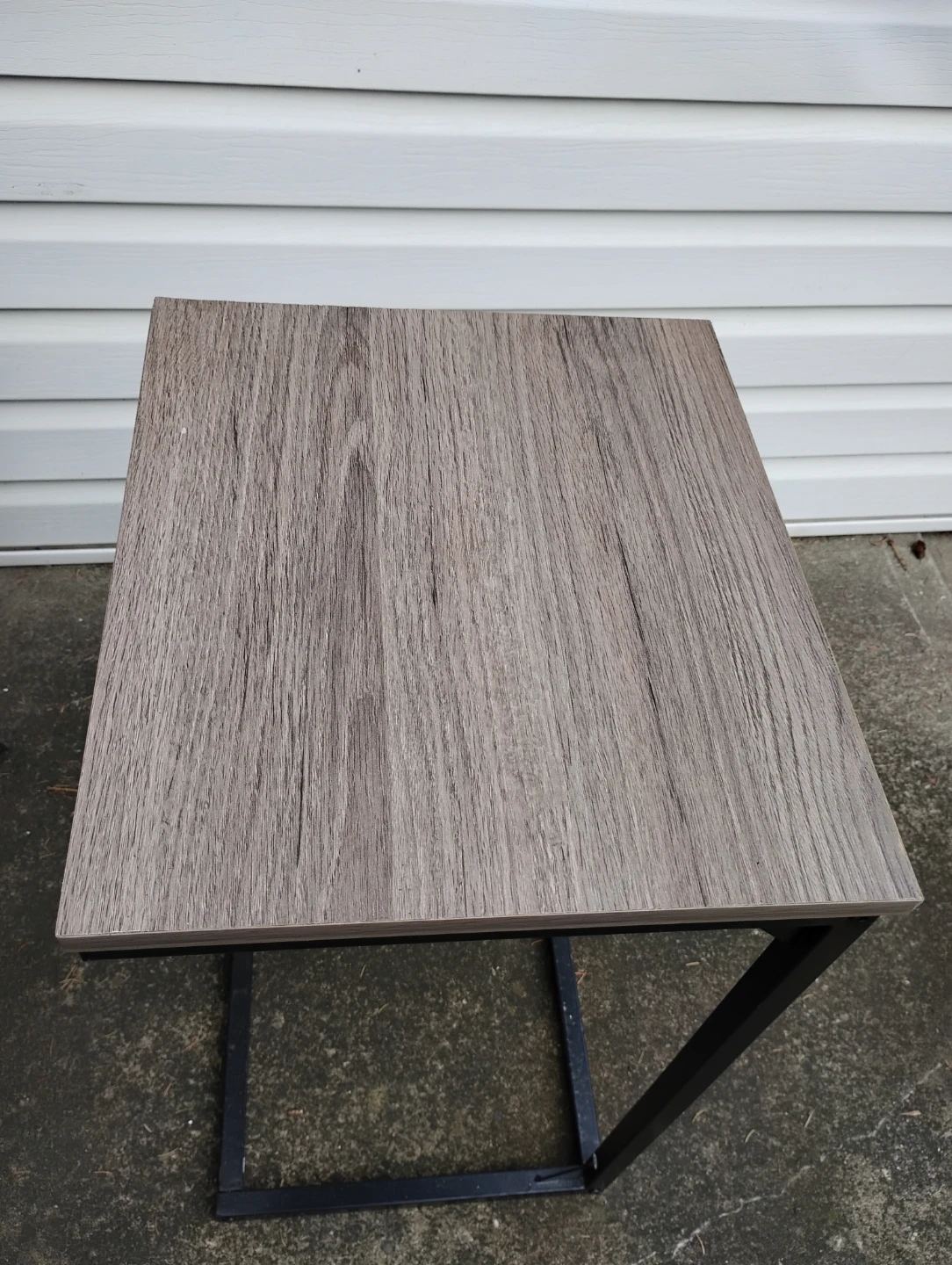 Industrial Style C-Shaped Side Table - photo 2