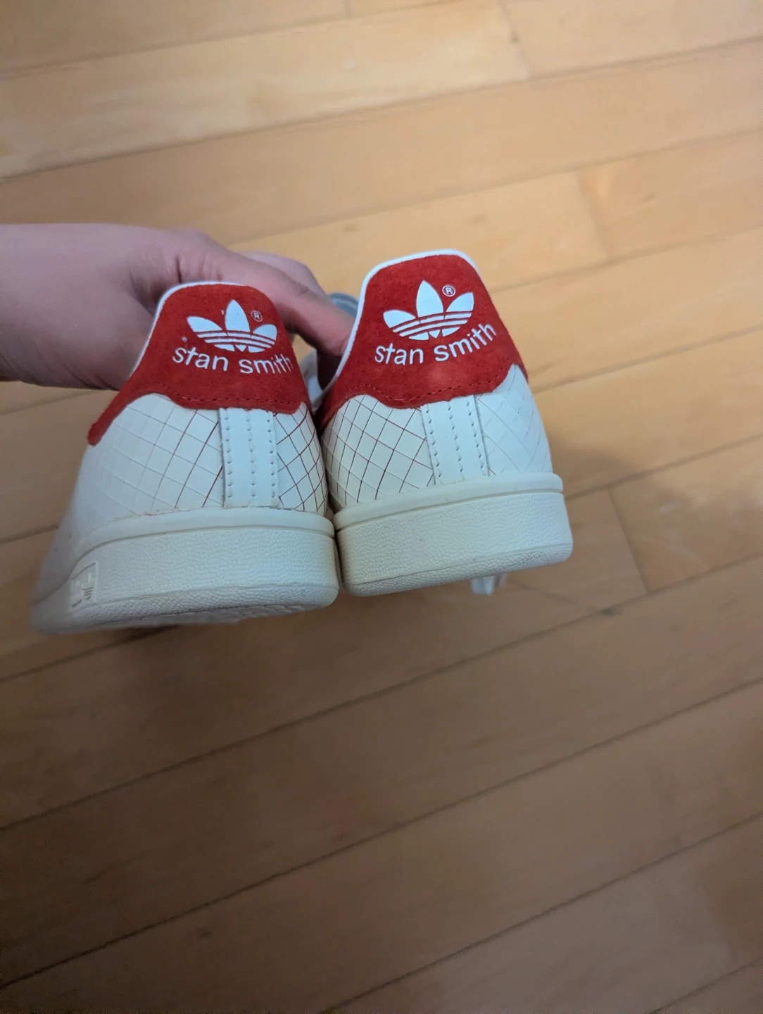 Adidas Stan Smith White and Red Sneakers - photo 3