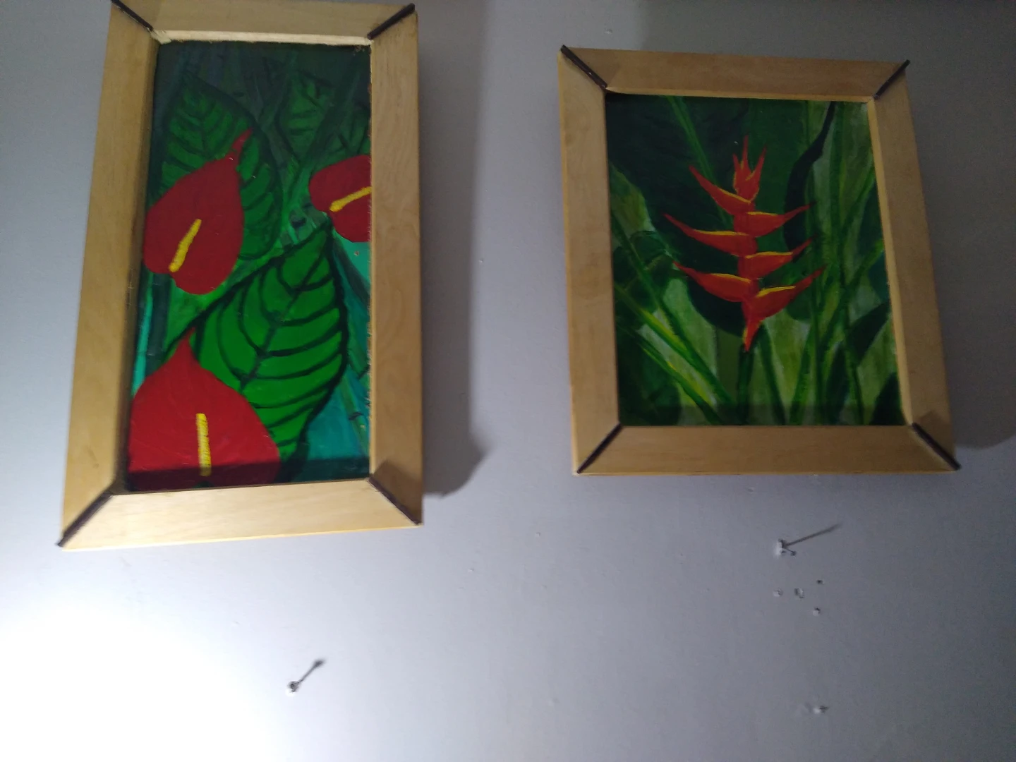 Original one of a kind heliconia and anthurium - photo 2