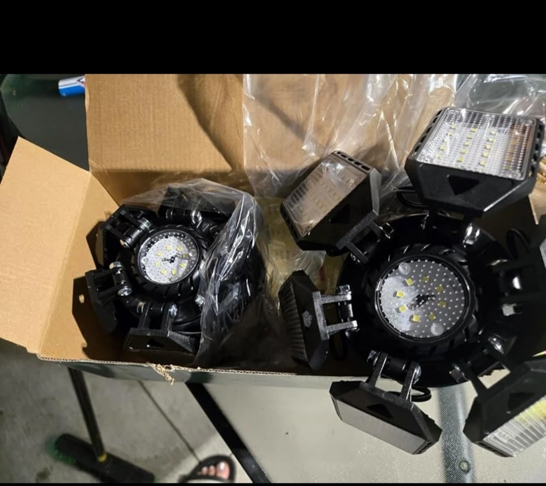 Two LED Garage Lights