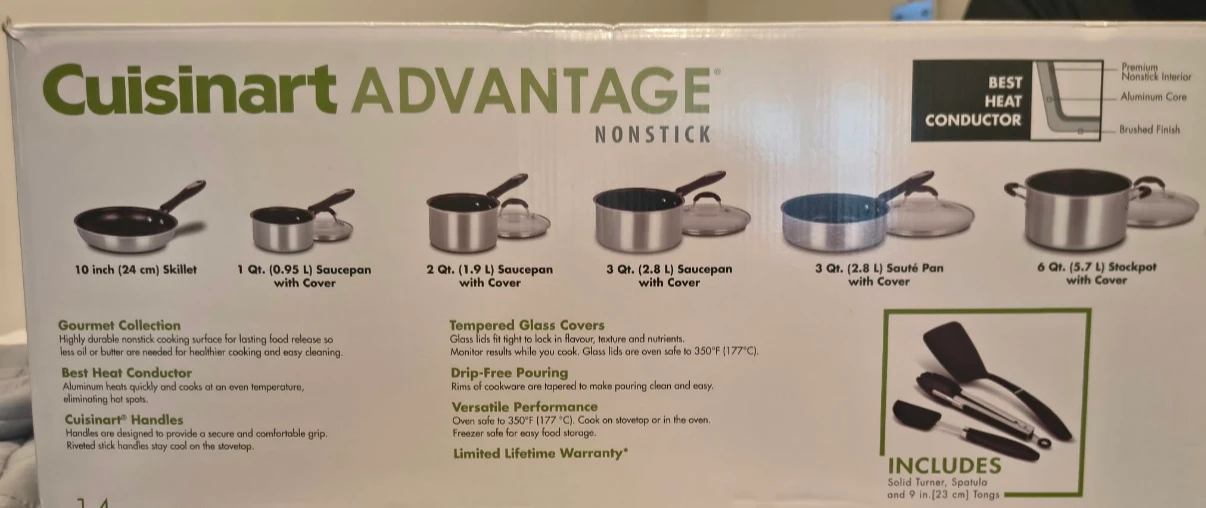 Cuisinart Advantage 14-Piece Nonstick Cookware Set - photo 2