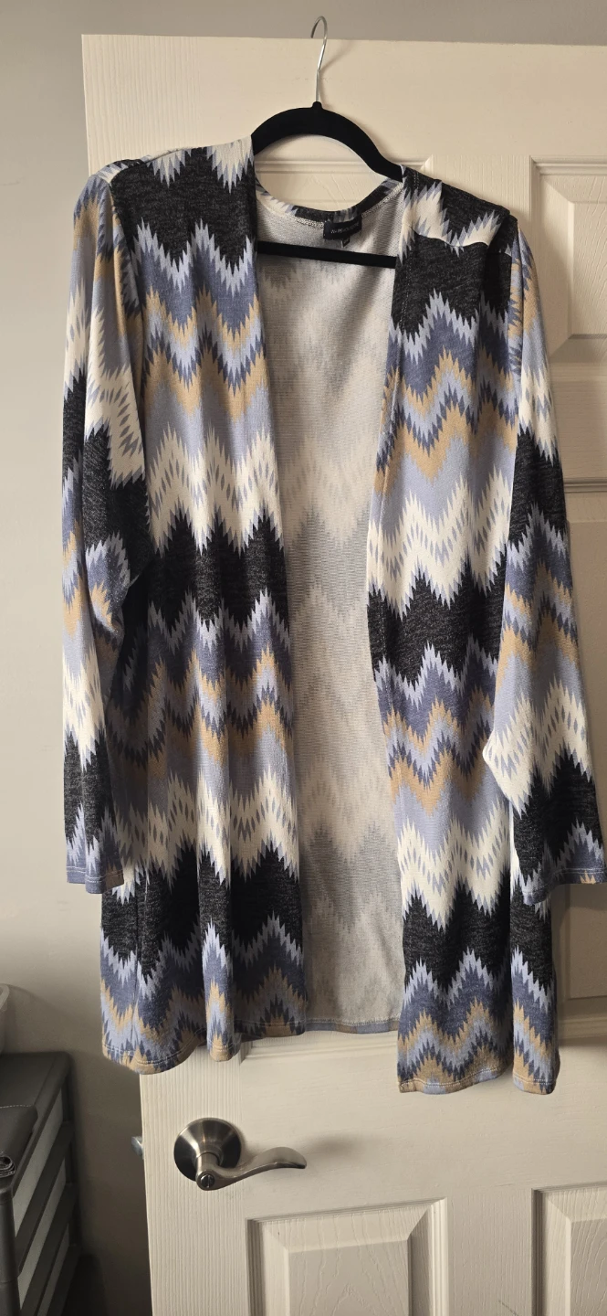 Warehouse One Chevron Pattern Cardigan